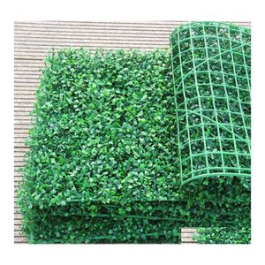 Tuindecoraties Groothandel 60 stks Kunstgras Plastic buxus Mat Topiary Tree Milaan voor thuiswinkel Huwelijksdecoratie Drop de DHCVT