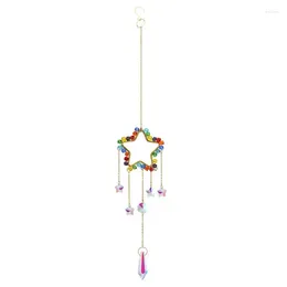 Gardendecoraties raamkristallen Zon Catcher Prism Rainbow Maker Crystal Pendants Moon Star Heart Sparkle Hands Handmade