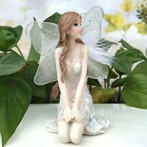 Garden Fairy Resin Crafts Angel Ornaments Decor Decor Europe Style Style White Angels 240329