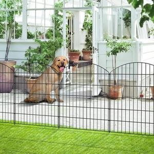 Garden Fence Decorative Metal Outdoor No Dig Dig Temporary Chog Border Border Fencing Buildings Supplies 240411