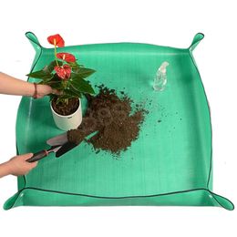 Tuin Opvouwbare Tuinieren Oppotmat Herbruikbare Verpotten Bloemen Transplantatiematten Tuinen Mix Bodem Plant Waterdichte Pad Estera Plegable Para Macetas De Jardineria