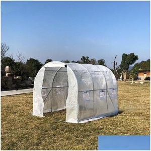 Serres de jardin Kraflo Walkin Warming Shed Grande Serre Fleur En Forme De Tunnel Salle D'insation Pour La Plantation Pépinière Drop Delivery Dhhoa