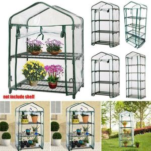 Invernaderos de jardín Cubierta de planta impermeable transparente de PVC Mini invernadero Plástico Plantas al aire libre Cultivo Suministros para el hogar 230601