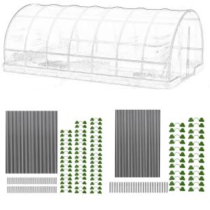 Perfeurs de jardin pour lits surélevés Fibre-verre Plant Plante Perfeurs Greenhouse Support Hoops For Yard Garden Lits Netting Garden Cover