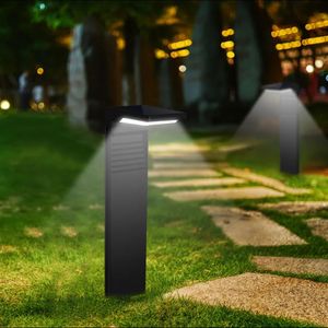 Lights de jardin Décoration extérieure Lampe à pelouse LED imperméable pour la cour Paysage Paysage Bollard Éclairage de puissance solaire 240419