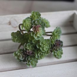 Plante artificielle pour fête de jardin, fleur, Simulation de bureau, mariage Tropical, faux bonsaï succulent, décoration de paysage pour la maison, DIY