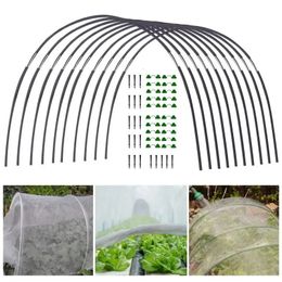 Garden plante cerceau semis arc arc support de serre des cerceaux en verre set en verre protection de givre durable pour les patios jardin légume 240329