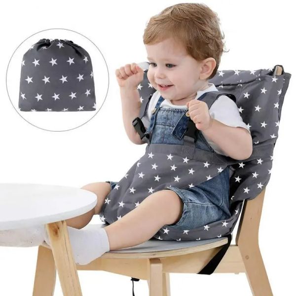 Jardín portátil silla para niños silla de bebé viajar plegable cena para bebés con altura alta cubierta asiento seguridad alimento para bebés cuidado de bebés