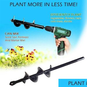 Ensembles de jardin Têtes de forets en spirale pour creuser des trous Auger Main Électrique Irrigation au sol Plantation303G Drop Livraison Meubles de maison O Dhtvx