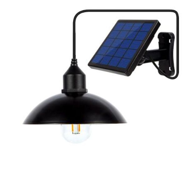 Luz solar de jardín Lámpara de bombilla retro Luces colgantes de energía solar con cable de 9.8 pies Lámpara solar colgante para café al aire libre