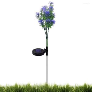 Garden Solar Lights Flower LED Artificial Outdoor Decorative Stakes d￩cor pour la cour partie