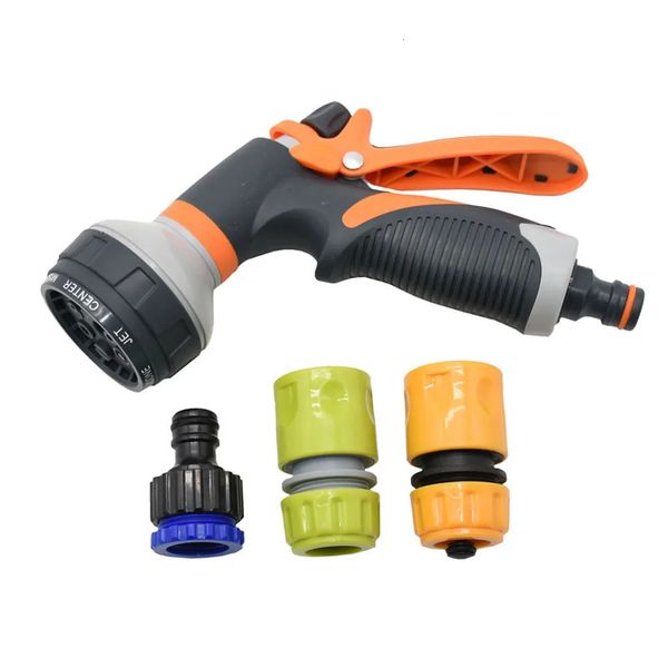 Garden Spray Lawn Sprinkler Car Wash Wash Gun Irrigable Irrigation Buzzle Haut-pression Power Automatic Watering Kit 1set 240418