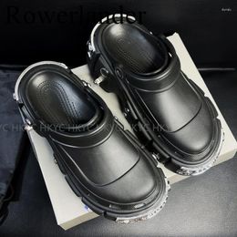 Garden Spring Shoes sandals mode d'été classique hommes femmes pantoufle 11 cm hauteur augmentation