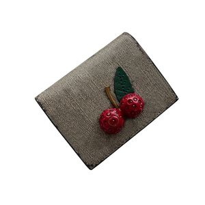 Jardin Strawberry Designer portefeuilles femmes portefeuille courte mini-plines de chaîne de boucle de boucle de boucle de hachir caisse de crédit femme portefeuille luxe de poche mignonne pochette pochette pochette