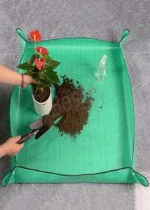 Fournitures de jardin Tapis de rempotage de jardinage pliable réutilisable rempotage tapis de transplantation de fleurs jardins mélange sol plante tampon imperméable BH61550705