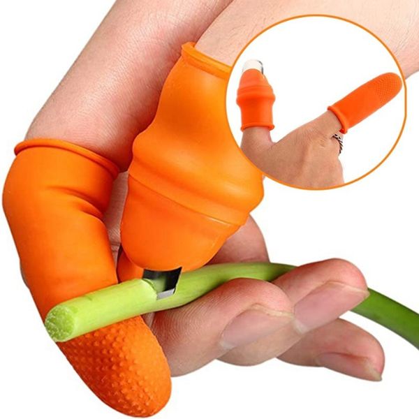 Fournitures de jardin outil de cueillette de couteau à pouce cueillette de manchon de protection en silicone poivre LK309