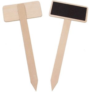 Garden Supplies Wood Blackboard Plant Tags Nursery Label Marker Stakes Seeds Identifier Flower Price Tags Party Supplies XBJK2302