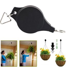 Garden Telescopische intrekbare poelie Pull Down Hanger voor verstelbare potplanten Hanger hangende bloemhaak