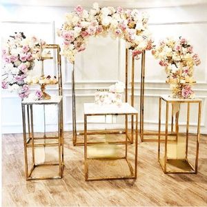 Décoration de mariage de jardin Favors Flower Arch Cake Stand Grand événement DIY PROPS METAL Cadre Cadre Backs Birthday Party Baptême Baptême Tabrage 228A