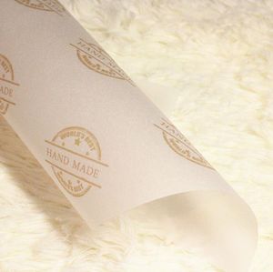 Gift Wrap Event Festive Party Supplies Wholesale 100pcs / Lot Pringing Handmade Soap Wrap Wax Tissu Paper Paper Emballage