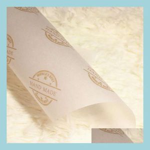 Gardenwrap Event Party Gift Festive Supplies Home Gardenwholesale 100pcs / lot Pringing Handmade Savap Wrap Wax Tissue Papier de tissu GIF DHSNX