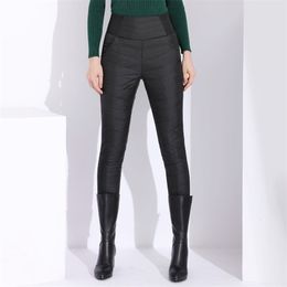 Garemay Warme Broek voor Vrouwen Klassieke Broek Vrouwelijke Plus Size Herfst Winter Broek Dames Klassieker met Hoge Taille Zwart 211216