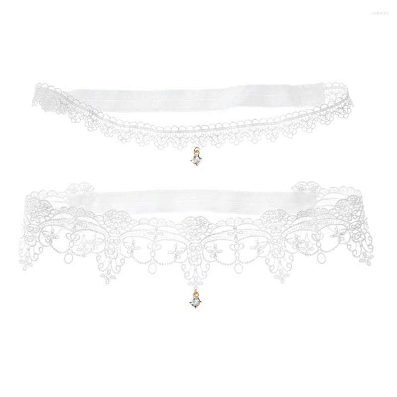 Ligas 2 piezas liga nupcial medias blancas diamantes de imitación cinturón de pierna de boda adornos textiles señorita
