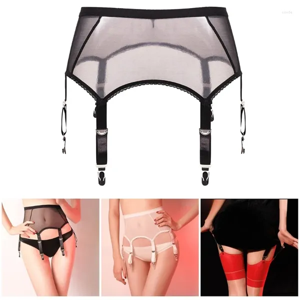 Garters transparent en mailles jargos