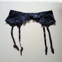 Jarretières femmes porte-jarretelles sexy pour bas ensemble culotte en dentelle féminine et tuyau de collocation érotique