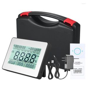 Analyseurs de gaz Détecteur de dioxyde de carbone Moniteur de qualité de l'air Compteur avec fonction d'horloge d'enregistrement de données Grand écran LCD de 5,5 pouces CO2 montable au mur