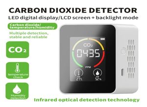 Gasanalysatoren indoor luchtkwaliteit monitor draagbare CO2 -detector multifunctionele thermohygrometer home digital analyzer8893121