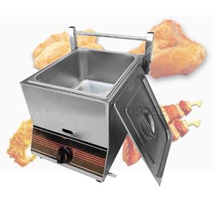 Gas verwarming friteuse Multifunctionele Huishoudelijke Commerciële Roestvrijstalen Grill Koekenpan Frietjes machine hot pot