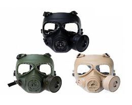 Masque à gaz chimique anti-poussière, respirateur de peinture, masque tactique Airsoft Wargame, masque de Cosplay avec ventilateur intégré 4040795