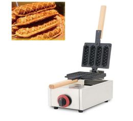 Machine de muffin à gaz tournant commercial 4pcs saucisse croustillante de maïs français waffle gâteau d'oeuf