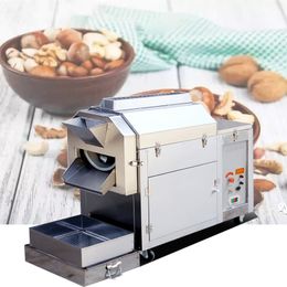 Gas noot roostermachine voor pinda's kastanjes zonnebloempitten cashewnoten gedroogde noten maken roosterende machine