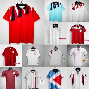 Gascoigne Southgate Retro Englands Soccer Jerseys 1990 92 96 Euro Cup Shearer Owen 98 Rooney Gerrard Lampard 2000 02 04 06 Classic Vintage Football Shirt 999