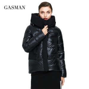 GASMAN Black Patchwork Fashion Brand Veste d'hiver pour femme Manteau pour femme Parka Femme Coupe-vent Puffer Veste épaisse 005 201214