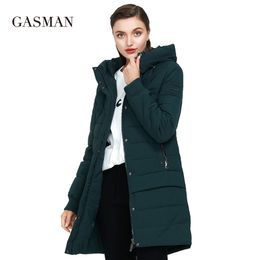Gasman verzameling Hooded Warm Winter Lagen vrouwen hoogwaardige parka lange jas dikke jassen vrouwelijk winddicht 1820 201027