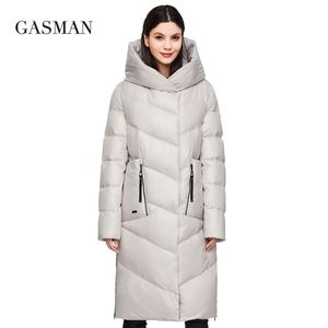 GASMAN Fashion Brand Down Parkas Veste d'hiver pour femme Manteau pour femme Nouveau long épais OutwearWarm FemaleJacket Plus Taille 206 210203