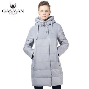 GASMAN Winter Femmes Parka Collection Coupe-vent Manteau épais à capuche de style européen Veste chaude pour femme 17616 201126