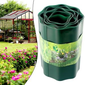 Gates 1pcs Plastic Gazonrand 10cm/15cm/20cmX9M Groene Tuin Gazon rand Grens Hek Pad Flexibele Gazon Rand Grens Hek Accessoires