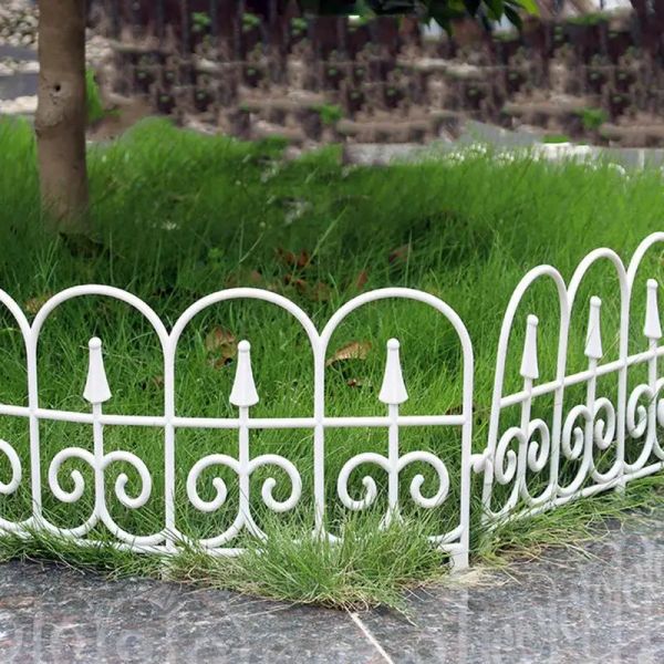 Portes décoratives de clôture de jardin, fleur en pot d'extérieur, bordure de paysage antirouille, barrière de lit pliante, barrière Portable pour animaux