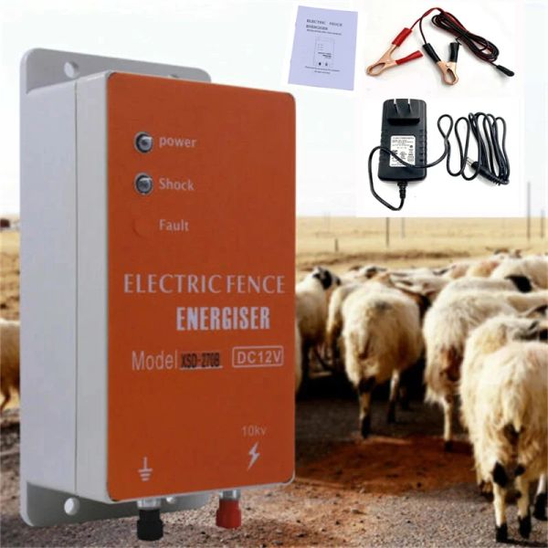 Gates Cerca eléctrica 0,5 julios Energizador de baja impedancia Ganado Ovejas Perro Cerdo Elefante Ganado Animales Controlador de pulso de alto voltaje