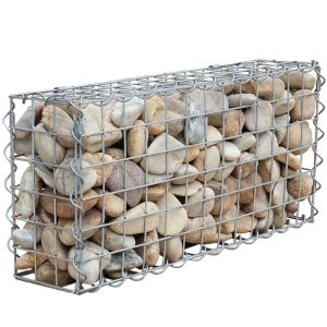 Portes SS304 antirouille fil soudé jardin gabion pierre cage boîte mur externe décoratif paysage jardin planteur clôture