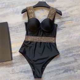 Gather Bra traje de baño para mujer Bikini de una pieza Sexy cuello en V traje de baño de alta calidad para mujer traje de baño