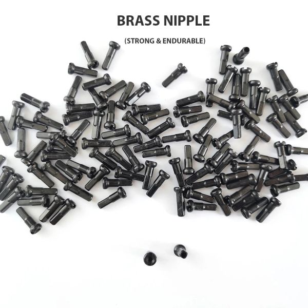 Gauge14 Nipples en laiton noir 12 mm 14 mm 16 mm 14g 2.0 MONDE STROND ROAD ROUILES DE BIEE MTB PIÈCES ROND ACCESSOIR BICYLE