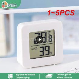 Gauges 1 ~ 5pcs Mini Capteur thermométher LCD Thermomètre numérique Hygromètre Station de temps intérieur Température à température Responsable Humidité Capteur