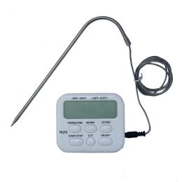 Jauges 1 Pc thermomètre alimentaire Ta278 capteur de câble numérique thermomètre à viande sans fil minuterie d'alarme pour la cuisine à domicile outils de Barbecue de cuisine
