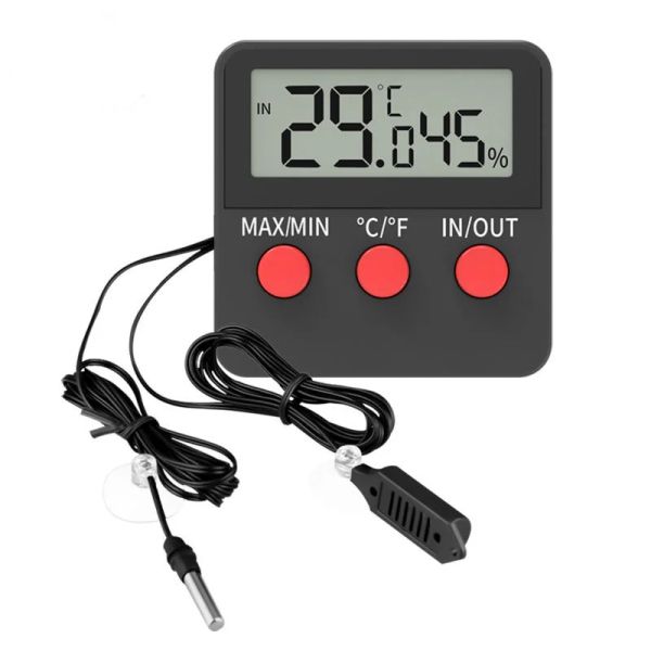 Gauges 10pcs LED Afficher la température et le compteur d'humidité Couchage d'escalade et de température sèche Monitor de l'oeuf Température de la température