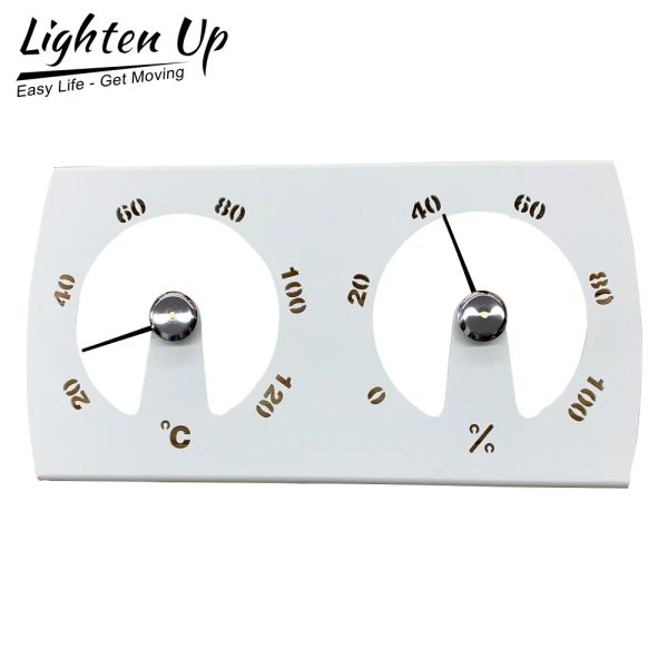 Gauges 2 en 1 thermomètre sauna hygromètre grand cadran en aluminium pyromètre pyromètre maison Bathhouse Température Humidité.